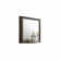 Miroir à finition noyer