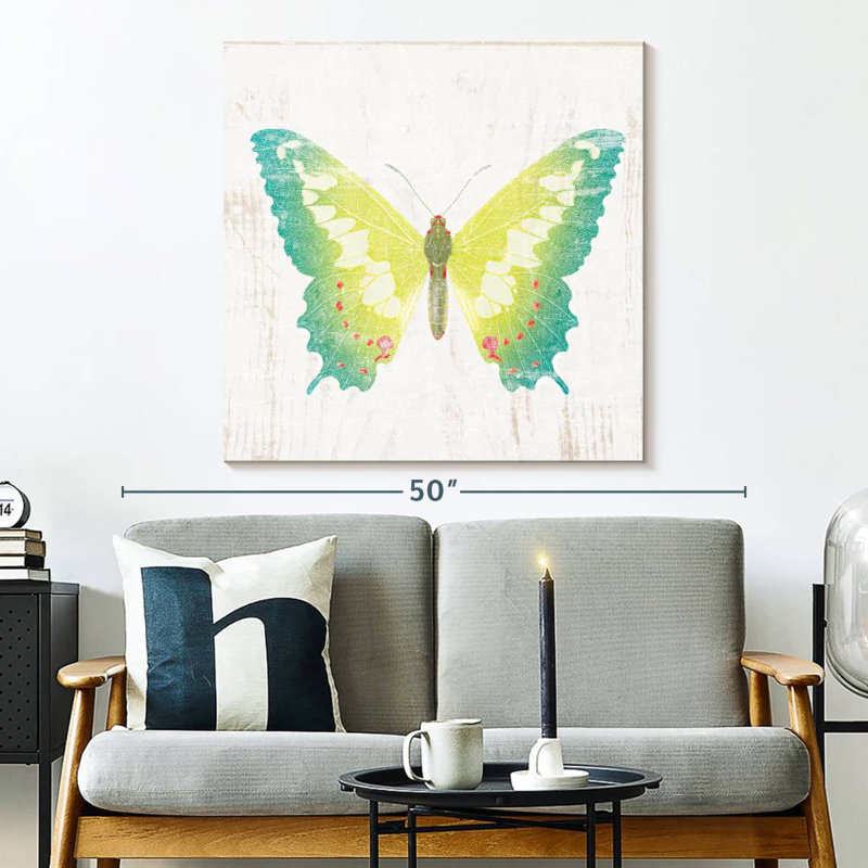 Papillon de grange blanche Brampt III, H 33 po x l 33 po