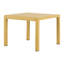 Ensemble de 2 chaises individuelles + table basse, jaune, mobilier multifonctionnel intérieur/extérieur, polypropylène, antirouille, imperméable, patins antidérapants, design ergonomique, support robuste, configuration 5 places, style minimaliste