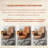 52.76" Minimalist Business Brown Executive Chair, Comfortable for Long Hours, Height Adjustable, Computer Chair for Conference Room & Home Study