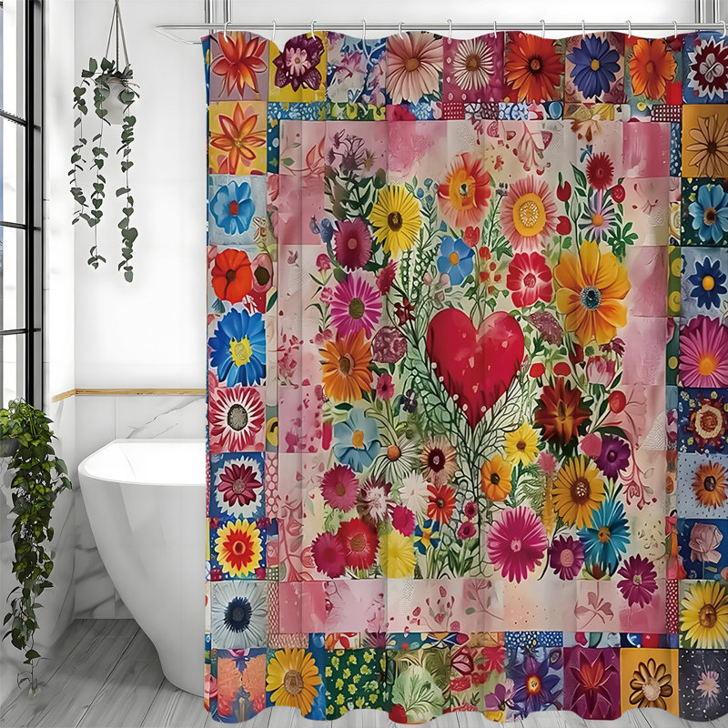 Rideaux de douche avec crochets inclus