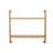 Emery Wood & Metal 2 Tier Wall Shelf-367769237-365553662