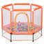 Trampoline avec filet de sécurité et balles-126757078