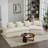 Modular Cushion Sofa Removable Footstool-1857948806