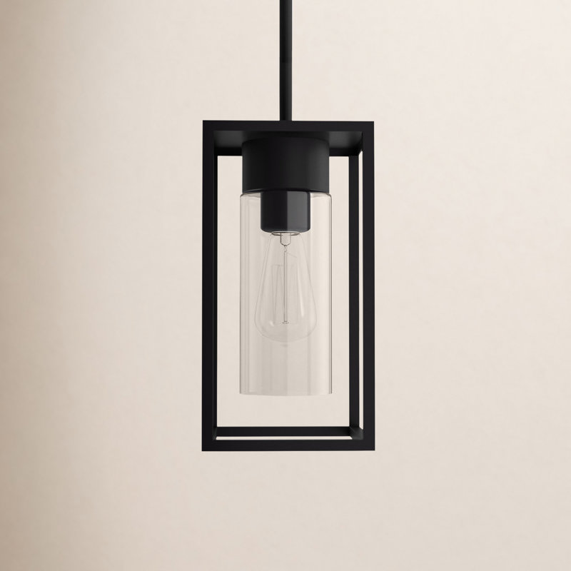 Idora Outdoor Hanging Lantern, Black