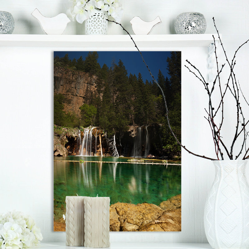 «Hanging Lake in Colorado», reproduction de photo sur toile, H 20 po x l 12 po x P 1po