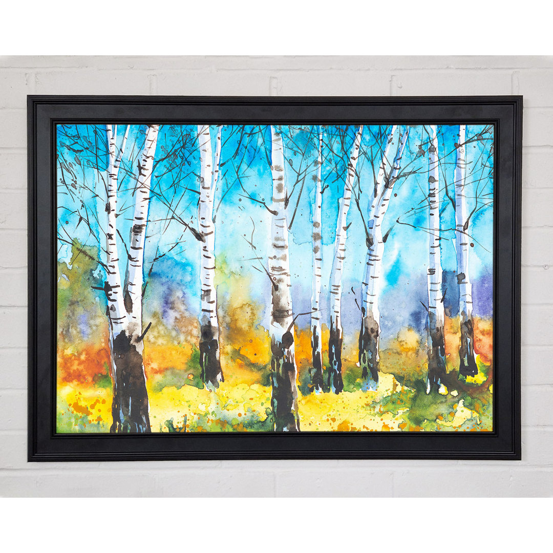 The Beautiful Birch Trees - Einzelne Bilderrahmen Kunstdrucke