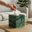 Couvercle de boîte à mouchoirs carré en marbre vert naturel, porte-mouchoirs décoratif pour meuble-lavabo, chambre à coucher et bureau