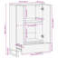 Solid Wood Standard Accent Cabinet