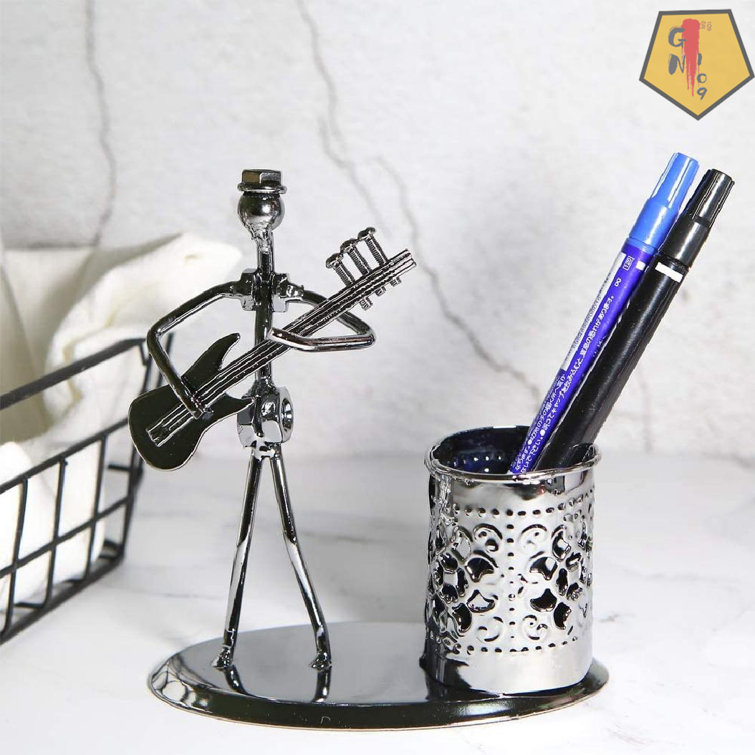 Mango Steam Metal Pen Holder, Stand for Desk - Pencil Cup Organizer for Office, Classroom, Home