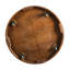 Transitional Style 1pc Coffee Table Espresso Finish Lower Shelf Caster Living Room Furniture
