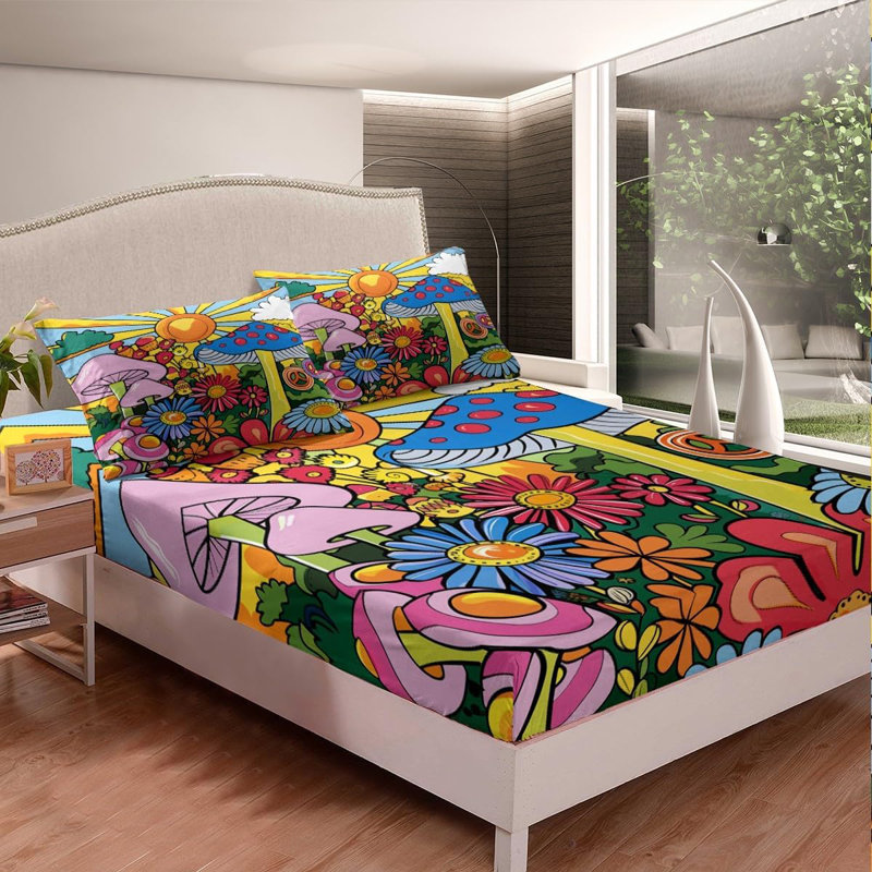 Kawaii Mushroom Bed Sets