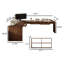 Bureau en coin en bois de pin massif brun Nordic Simple, bureau d'ordinateur et bureau-200222723
