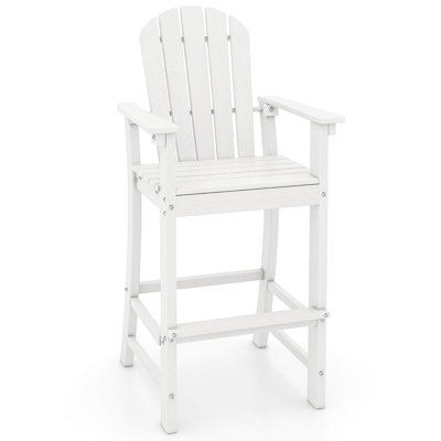 Tabouret d'extérieur à hauteur de bar Hdpe