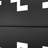 Square-Black Pattern Metal Privacy Screen Wall
