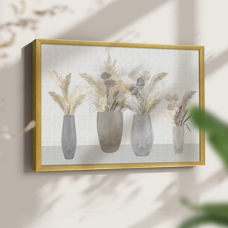 Cattail Still Life -Framed Print - Restickable, 8" H x 10" W