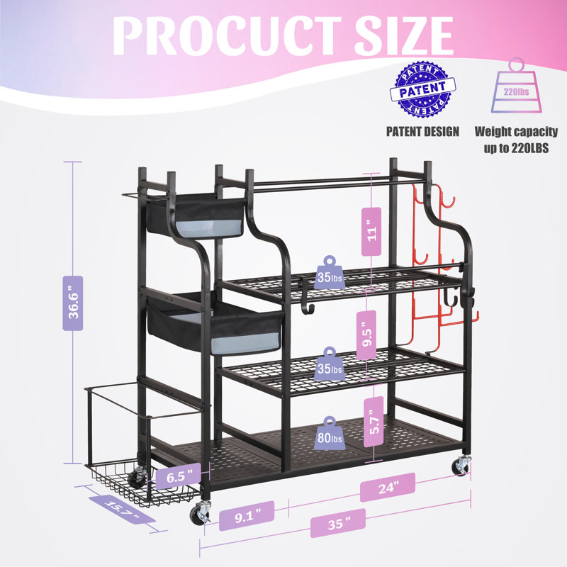 Metal Multi-Use Sports Rack
