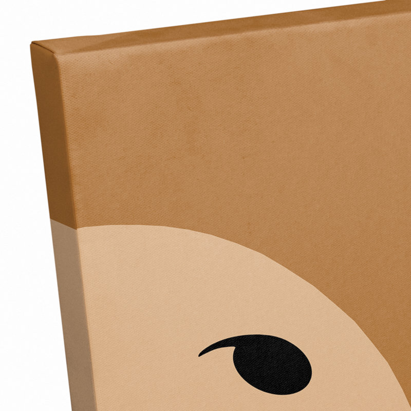 Deer Face - Wrapped Canvas Graphic Art, 12" H x 12" W x 1.25" D