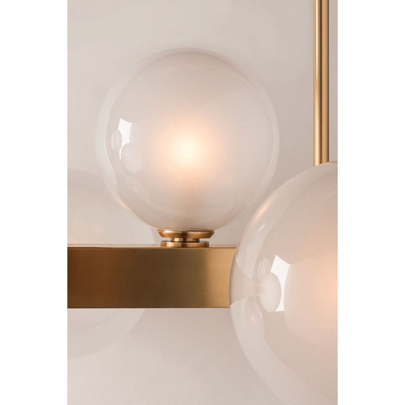 Mini-luminaire suspendu pour îlot de cuisine 12 lumières Mini Hinsdale, Laiton vieilli