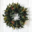 Snowed Pinecone Christmas Wreath with LED Lights
