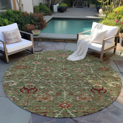 Tapis intérieur / extérieur vert Muse 
