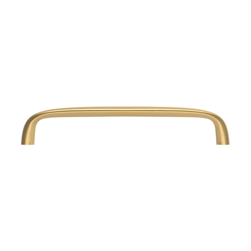 4401 Oval Pull, 6" CTC, Satin Brass