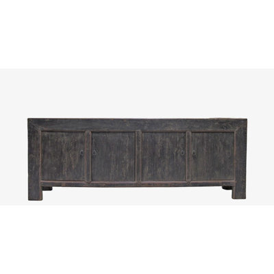 Vintage Distressed Reclaimed Wood Sideboard Cabinet 28