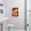 Porte-photo mural en bois blanc