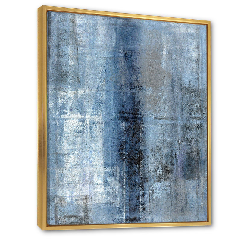 Le bleu rencontre l'art abstrait gris Le bleu rencontre l'art abstrait gris