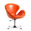 Fauteuil ballon pivotant rembourré en laine Raspberry-51336372