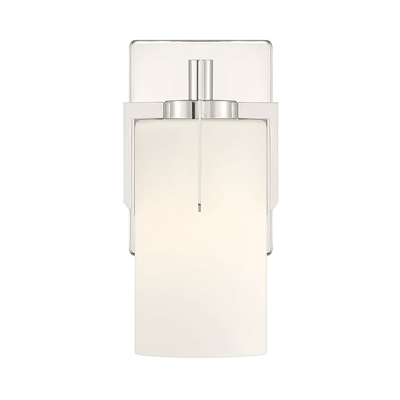 Froselle 9.5" High 1-Light Wall Sconce, Nickel