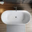 Baignoire de trempage autoportante en acrylique 67 po. X 32 po.