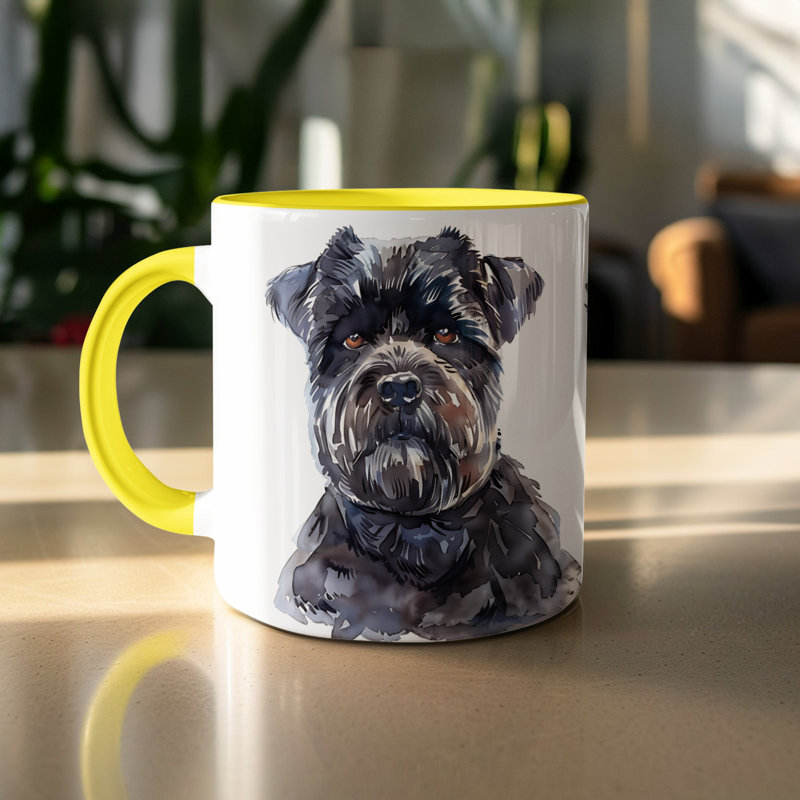 Ceramic Coffee Mug, 3, Yellow