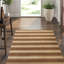 Finchley Wool Striped Area Rug in Brown-34992351