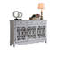 Banc de rangement blanc en bois manufacturé