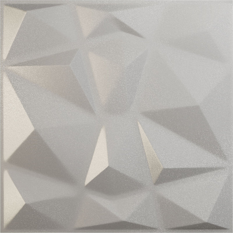 Panneau mural 3D 19,63 "x 19,63" en noir (paquet de 12), Cuivre brillant