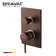 Bravat Solid Brass Light Oil Rubbed Bronze 2-Way Shower Control Mixer Valve
