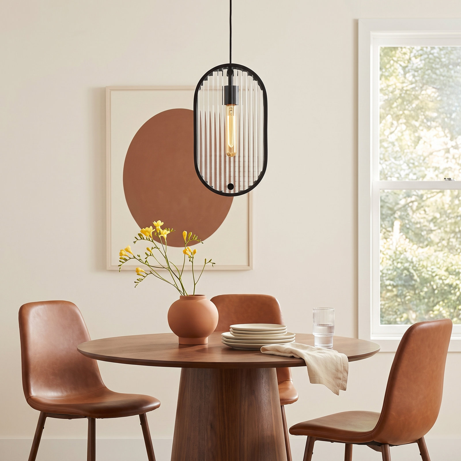 Sabrinia Single Light Glass Pendant