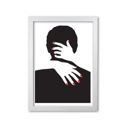 Abstract Man And Hands - Print