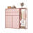 16 Drawers Dresser with Clothes Rack, Fabric Storage Tower Drawers Organizer Unit-309613544