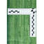 Hand Woven Cotton Green/White Indoor Rug-52755198