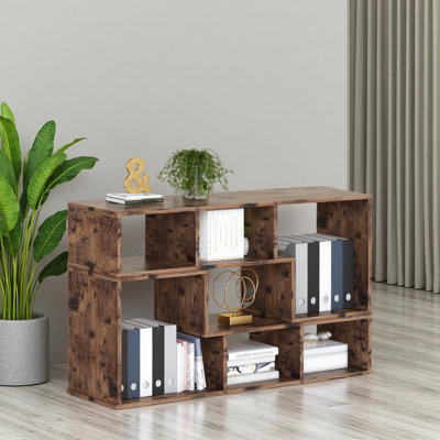 Meuble audio-vidéo moderne, meuble télé avec rangement pour téléviseur à écran plat de 75 pouces, bibliothèque combinée gratuite, console de meuble télé avec compartiments pour le salon et la chambre à coucher (blanc)
