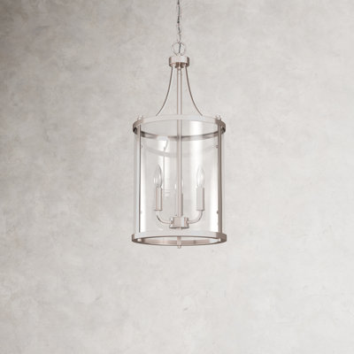 Cleveland 3-Light Sloped Ceiling Adaptable Lantern Chandelier