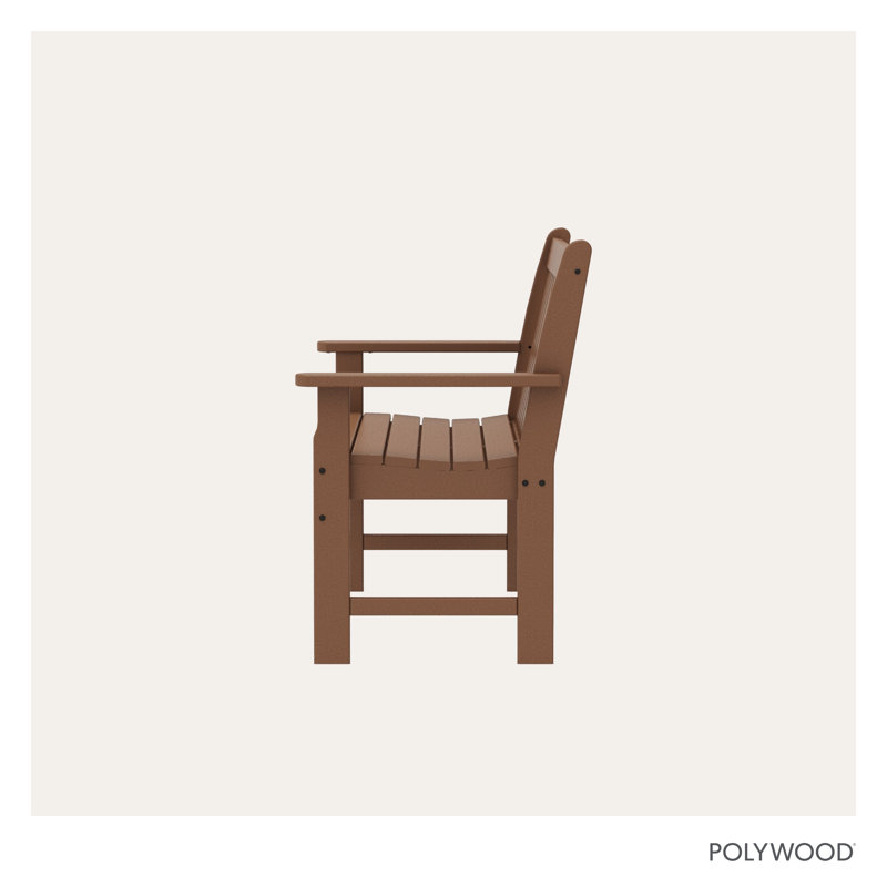 Banc d'extérieur traditionnel POLYWOOD, Teck