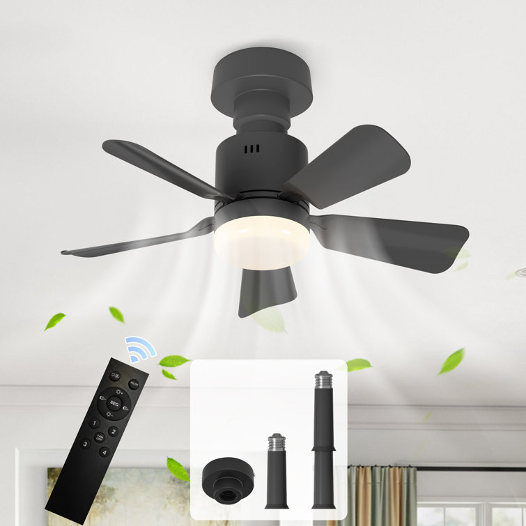 Skylan 45cm 5 - Blade E27 Socket Ceiling Fan with LED Light and Remote