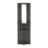 2-Door 2-Shelf Corner Bar Cabinet With Glass Rack Macadamia-1028806695