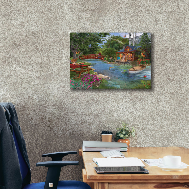 «Simple Pleasures» par Bigelow, Ivy Bronx, art mural sur toile, 16 po x 12 po, H 20 po x l 24 po x P 0,75 po