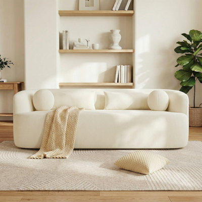 86" Chenille Compression Sofa