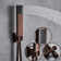 Diadema Oil Rubbed Bronze LED Rain Shower with Handheld Spray and Brass Body Jet System