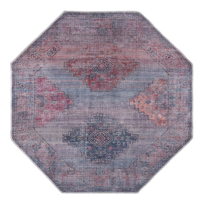 Cairo Geometric Indoor Rug, Octagon 5'3" x 5'3"